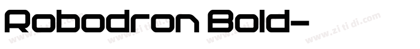 Robodron Bold字体转换